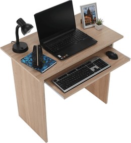 Számítógépasztal, sonoma tölgyfa, VERNER NEW