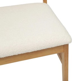 vidaXL Étkezőszék 2 pcs Természetes és világos Tömör fa