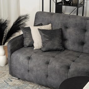 Sofa ARIA Szara Welurowa