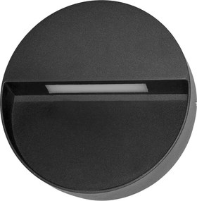 Italux Modern KĂŒltĂ©ri LED lĂĄmpa Piana Fekete ITXOWL-4153-4K IP54