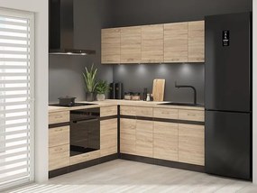 Sarokkonyha Junona Line 200 + 200 cm (wenge + szonoma tölgy). 1118333