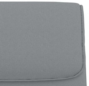 vidaXL világosszürke szövet pad 100 x 64 x 80 cm