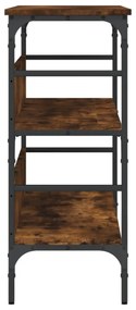 füstös tölgy színű szerelt fa tálalóasztal 100x32x75 cm
