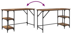 vidaXL Asztal Öreg fa 120 x 50 x 75 cm Faanyag