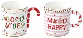 Karácsonyi Porcelán bögre szett 2 db-os 350 ml díszdobozban Christmas Twist