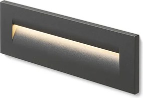 RENDL RASQ a falba süllyesztett antracitszürke 230V LED 8.5W IP65 3000K