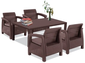 Corfu duo kerti bútor garnitúra melody asztallal