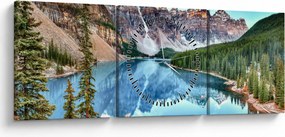Kép - Moraine-tó (órával) (90x30 cm)