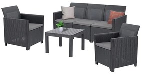 Claire VI 5 személyes kerti bútor garnitúra orlando asztallal