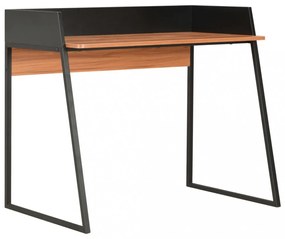 fekete és barna íróasztal 90 x 60 x 88 cm
