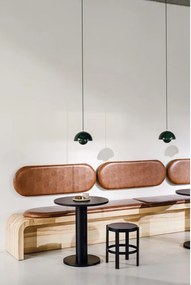 Kerek étkezőasztal tölgyfa dekoros asztallappal ø 65 cm Sool – noo.ma