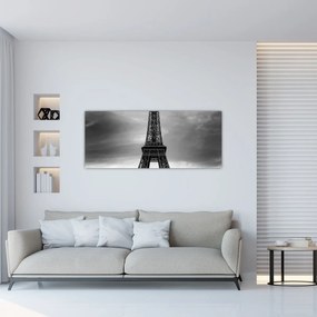 Kép - Rózsaszín autó Párizsban (120x50 cm)