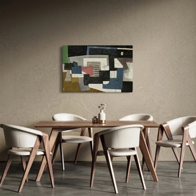 Kép - absztrakció, kubizmus (90x60 cm)