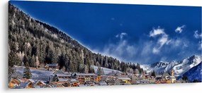 Kép - Hegyi város (120x50 cm)
