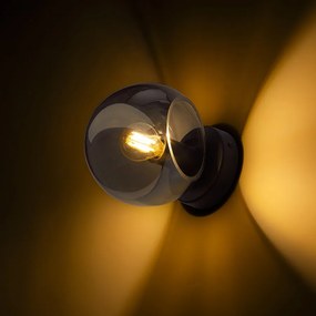 RENDL SOLARIS felületre szerelhető füstös üveg/fekete 230V LED E14 7W
