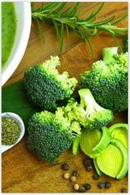 Poszterek 80x120 Zöld zöldségek Egészség