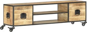 vidaXL tömör mangófa TV-szekrény 130 x 30 x 39 cm