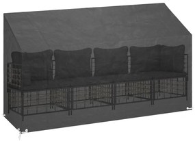 polietilén kerti pad huzat 12 fűzőlyukkal 210x70x70/88 cm