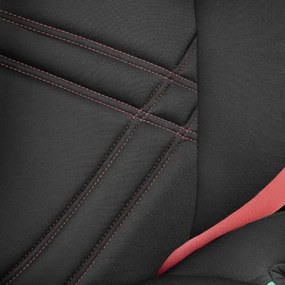 Lionelo - Autósülés HUGO i-Méret 100-150 cm fekete/rózsaszín