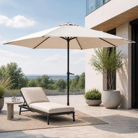 AVENBERG SUNNY BASIC 300 Dönthető kerti napernyő, átmérő 3M, bézs