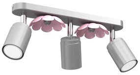 Spotlámpa FLOWER 3xGU10/8W/230V matt króm