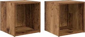vidaXL TV szekrény garnitúra 2 pcs Öreg fa 37 x 35 x 37,5 cm Faanyag