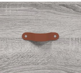 szürke sonoma színű szerelt fa TV-szekrény 150x30x50 cm