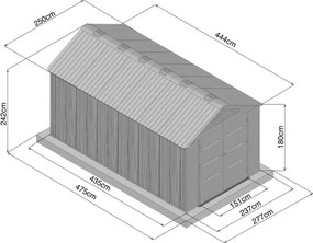 műanyag ház a kertbe LANITPLAST MONTANA 814 LG4686