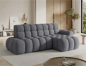 Szürke kinyitható sarokkanapé (jobb oldali-heverő résszel) Ceedro – ELTAP