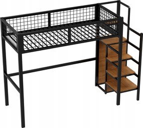 Tetőtéri ágy 90*200 létrával, vas ágy szekrény gyerekágy