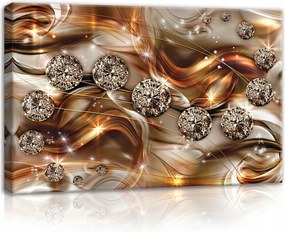 Vászonkép nappaliba modern arany gyémánt 60x40