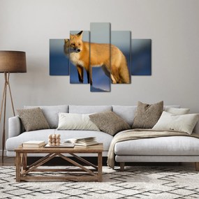 Kép - Róka a hóban (150x105 cm)