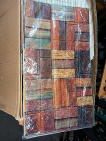 10 darab Öntapadós 3D Tégla Hatású Dekor Falmatrica, Tapéta Rusztikus Tégla Mintával 70x77x0,6 Cm