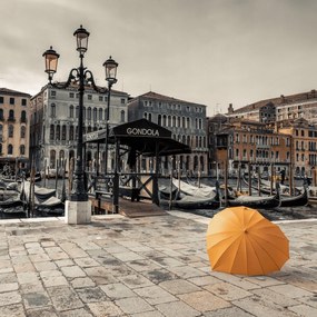 Poszter 40x40cm Esernyő a csatorna felett, Assaf Frank