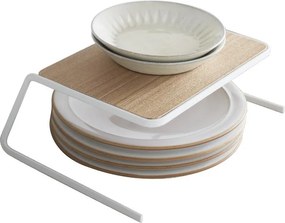 Fehér-natúr színű fa kiegészítő polc 19,5x19,5 cm Tosca – YAMAZAKI