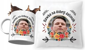 Sławomir Mentzen párna bögre szett Ajándék fényképes nyomtatással