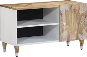 vidaXL tömör mangófa TV-szekrény 80x31,5x46 cm