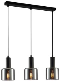 Italux SANTIA PND-65342-3-BK+SG Függőlámpa 3x40W/E27 IP20