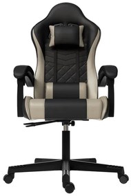 Juskys HyperSeat irodai szék - fekete/bézs