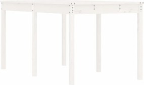 vidaXL fehér tömör fenyőfa kerti asztal 159,5 x 82,5 x 76 cm
