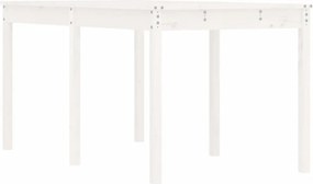 vidaXL fehér tömör fenyőfa kerti asztal 159,5 x 82,5 x 76 cm