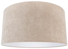 Szövet lámpaernyő világosbarna kerek 50/50/25