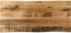 vidaXL tömör nyers mangófa természetes élű asztallap 100 x 40 x 2,5 cm