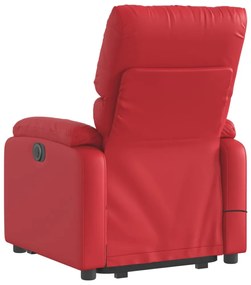 vidaXL piros műbőr dönthető masszázs- és állófotel