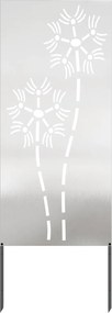 vidaXL Kertvédő vászon Ezüst 50 x 140 cm Rozsdamentes acél