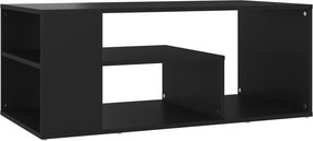 vidaXL fekete szerelt fa dohányzóasztal 100 x 50 x 40 cm