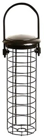 Felakasztható fém rácsos madáretető, faggyúgolyónak, 22 cm