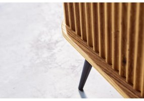 Natúr színű tölgyfa TV-állvány 180x57 cm Kula – The Beds