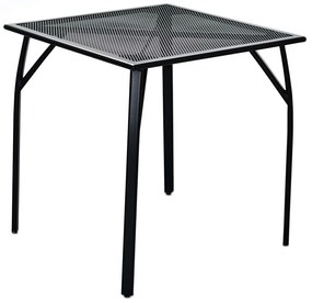 ROJAPLAST ZWMT-70R fém kerti asztal,  70 x 70 x 72 cm - fekete ()