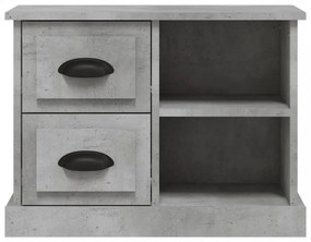 betonszürke éjjeliszekrény 60x35,5x45 cm